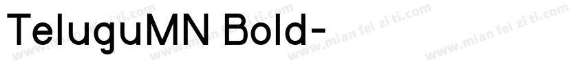 TeluguMN Bold字体转换